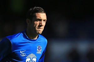 Framed Print : Shane Duffy's Thrilling Goal: Everton's 3-1 Victory Over Southampton at Goodison Park (September 29, 2021)