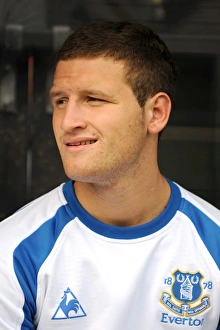 Shkodran Mustafi Prints: Shkodran Mustafi in Everton Football Club Kit
