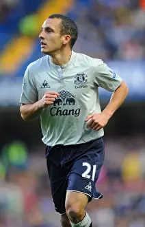 15 October 2011 Chelsea V Everton Prints: Showdown at Stamford Bridge: Leon Osman and Everton Take on Chelsea in the Premier League (15 October 2011)