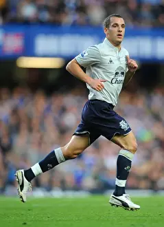 15 October 2011 Chelsea V Everton Prints: Showdown at Stamford Bridge: Leon Osman Leads Everton Against Chelsea