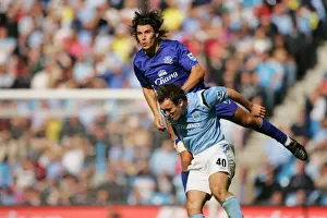 Soaring High: Nuno Valente's Victory-Seeking Header for Everton
