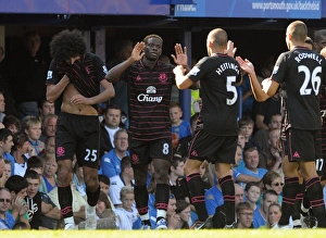 Evertonselection Collection: Soccer - Barclays Premier League - Portsmouth v Everton - Fratton Park