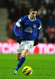Southampton 0 V Everton 0 : St. Mary's : 21-01-2013 Prints: Stalemate at St. Mary's: Kevin Mirallas Defensive Leadership in Everton's 0-0 Draw vs