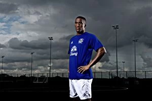 Images Dated 30th September 2010: Steely Sylvain Distin: A Defiant Everton Career