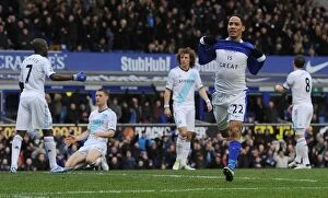 Everton 1 v Chelsea 2 : Goodison Park : 30-12-2012 Collection: Stephen Pienaar's Thrilling Goal Celebration: Everton vs. Chelsea (December 30, 2012)