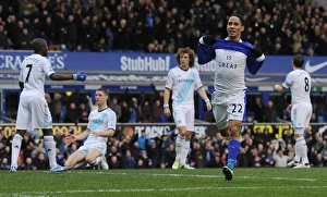Stephen Pienaar's Thrilling Goal Celebration: Everton vs. Chelsea (December 30, 2012)