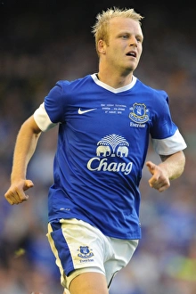 Pre Season Friendly - Everton V AEK Athens - Goodison Park Prints: Steven Naismith in Action: Everton FC vs AEK Athens Pre-Season Friendly at Goodison Park