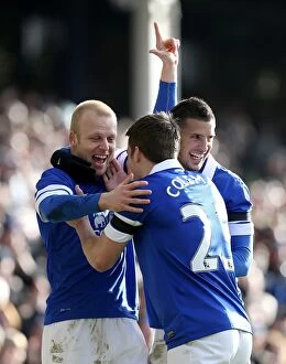 FA Cup : Round 5 : Everton 3 v Swansea City 1 : Goodison Park : 16-02-2014 Collection: Steven Naismith's Brace: Everton's FA Cup Fifth Round Triumph over Swansea City (16-02-2014)