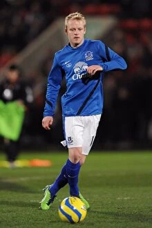 FA Cup : Round 3 : Cheltenham Town 1 v Everton 5 : Whaddon Road : 07-01-2013 Collection: Steven Naismith's Five-Goal Masterclass: Everton's FA Cup Triumph over Cheltenham Town (07-01-2013)