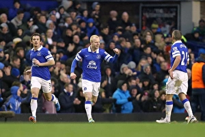 Everton 2 V Aston Villa 1 : Goodison Park : 01-02-2014 Prints: Steven Naismith's Stunner: Everton's First Goal in BPL Win Against Aston Villa (01-02-2014)