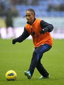 Images Dated 4th February 2012: Steven Pienaar in Action: Everton vs. Wigan Athletic, Barclays Premier League (February 2012)
