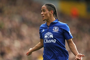 Steven Pienaar in Action: Everton vs. Norwich City, Barclays Premier League (07 April 2012)
