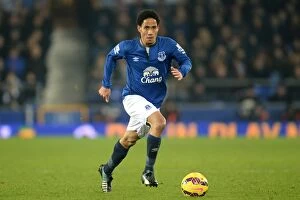 Images Dated 3rd December 2014: Steven Pienaar in Action: Everton vs Hull City, Premier League at Goodison Park