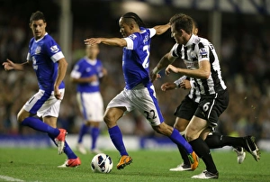Steven Pienaar Charges Forward: Everton vs Newcastle United, Barclays Premier League, Goodison Park (September 17, 2012)