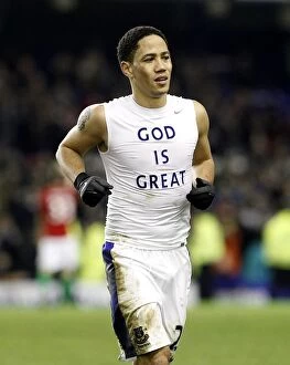 Images Dated 12th January 2013: Steven Pienaar at Goodison Park: A 0-0 Draw Against Swansea City (January 12, 2013)