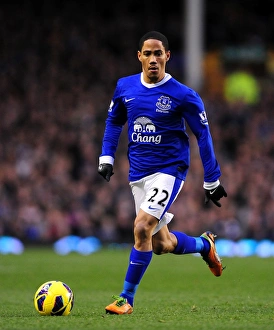 Everton 1 V Norwich City 1 : Goodison Park : 24-11-2012 Prints: Steven Pienaar at Goodison Park: Everton vs Norwich City, 2012 Premier League Draw (1-1)