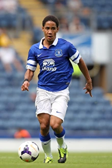 Pre-Season Friendly Prints: Steven Pienaar Scores the Winning Goal: Everton's Pre-Season Triumph over Blackburn Rovers (3-1)