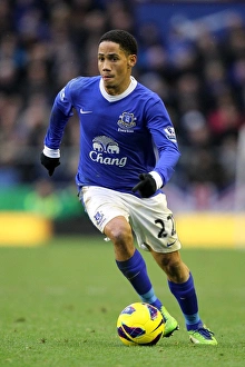 Everton 1 V Chelsea 2 : Goodison Park : 30-12-2012 Prints: Steven Pienaar vs. Chelsea: A Tight Battle at Goodison Park (Everton 1 - Chelsea 2)