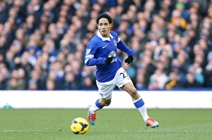 Everton 2 V Southampton 1 : Goodison Park : 29-12-2013 Prints: Steven Pienaar's Brilliant Goal: Everton's Triumph Over Southampton in the Barclays Premier League (December 29)