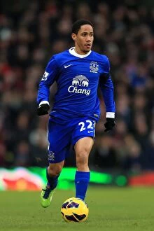 Images Dated 10th February 2013: Steven Pienaar's Brilliant Performance: Everton's Upset at Old Trafford (2-0 vs Manchester United)