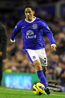 Images Dated 26th December 2012: Steven Pienaar's Christmas Miracle: Everton's Thrilling 2-1 Victory Over Wigan Athletic