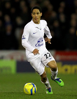 FA Cup Prints: Steven Pienaar's Dramatic FA Cup Showdown: Oldham Athletic vs. Everton (5th Round)