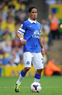Norwich City 2 V Everton 2 : Carrow Road : 17-08-2013 Prints: Steven Pienaar's Dramatic Performance: Everton's Thrilling 2-2 Draw at Norwich City