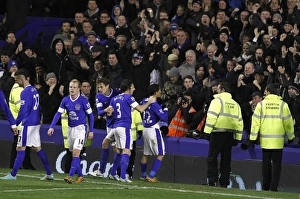 Everton 2 V Tottenham Hotspur 1 : Goodison Park : 09-12-2012 Prints: Steven Pienaar's Game-Winning Goal: Everton's First in BPL Victory over Tottenham (9-12-2012)