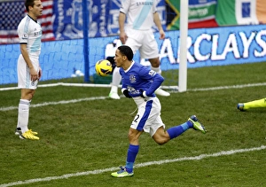Everton 1 V Chelsea 2 : Goodison Park : 30-12-2012 Prints: Steven Pienaar's Strike: Everton's First Goal Against Chelsea (30-12-2012)