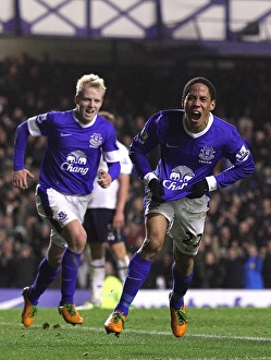 Everton 2 V Tottenham Hotspur 1 : Goodison Park : 09-12-2012 Prints: Steven Pienaar's Stunner: Everton's Game-Changing Goal vs