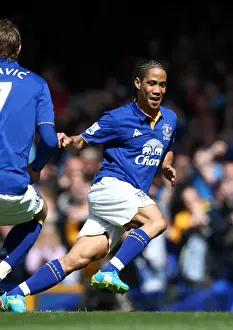 13 May 2012 V Newcastle United, Goodison Park Prints: Steven Pienaar's Thriller: Everton's Game-Winning Goal vs