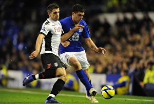 FA Cup - Round 4 - Everton V Fulham - 27 January 2012 Prints: Stracqualursi vs Hughes: FA Cup Clash at Goodison Park