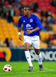 Brisbane Roar V Everton Prints: Sylvain Distin in Action: Everton FC vs Brisbane Roar - Pre-Season Friendly at Suncorp Stadium