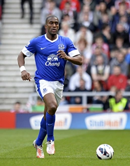 Sunderland 1 V Everton 0 : Stadium Of Light : 20-04-2013 Prints: Sylvain Distin and Everton Face Off Against Sunderland at Stadium of Light (April 20)