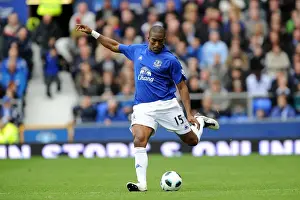 Framed Print : Sylvain Distin at Goodison Park: Everton vs Newcastle United - Barclays Premier League (September 18, 2010) Framed Print : Sylvain Distin at Goodison Park: Everton vs Newcastle United - Barclays Premier League (September 18, 2010)