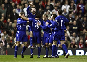 Man Utd v Everton Gallery: Team Celebration