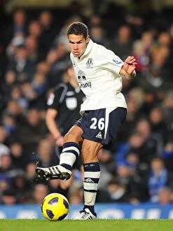 Jack Rodwell Collection: Tenacious Midfielder: Jack Rodwell in Action for Everton FC