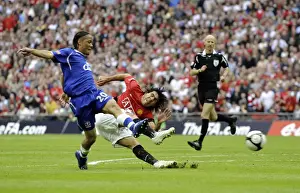 Tevez Threatens: Everton vs Manchester United FA Cup Semi-Final - A Stunning Showdown at Wembley