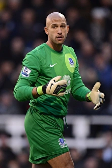 Fulham 2 V Everton 2 : Craven Cottage : 03-11-2012 Prints: Thrilling 2-2 Draw at Craven Cottage: Tim Howard's Unforgettable Performance for Everton