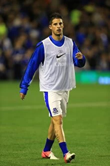 Images Dated 17th September 2012: Thrilling 2-2 Draw: Everton's Kevin Mirallas Shines at Goodison Park vs Newcastle United