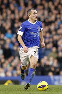 Everton 3 V Aston Villa 3 : Goodison Park : 02-02-2013 Prints: Thrilling 3-3 Draw: Everton vs Aston Villa - Leon Osman's Brilliant Performance at Goodison Park