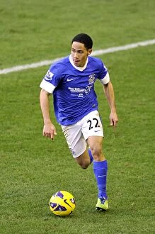 Images Dated 2nd February 2013: Thrilling 3-3 Draw: Steven Pienaar's Leading Performance at Goodison Park - Everton vs Aston Villa