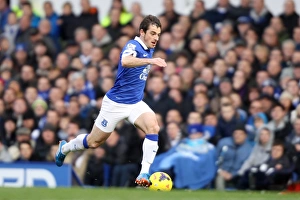 Everton 3 V Liverpool 3 : Goodison Park : 23-11-2013 Prints: Thrilling 3-3 Rivalry: Everton vs Liverpool - Leighton Baines Leading Performance