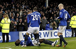 Thrilling FA Cup Goal: Romelu Lukaku's Euphoric Celebration for Everton vs. West Ham at Goodison Park