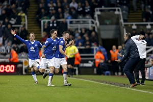 Thrilling Moment: Cleverly and Besic's Euphoric Goal Celebration for Everton at St James Park