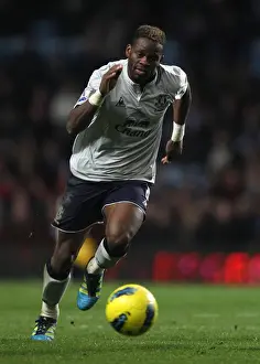14 January 2012, Aston Villa V Everton Prints: Thrilling Moment: Louis Saha Scores Stunner for Everton at Aston Villa (14 January 2012)