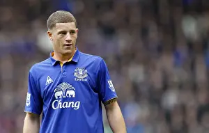 Thrilling Showdown: Everton's Ross Barkley vs Manchester United, Barclays Premier League, Goodison Park (2011)
