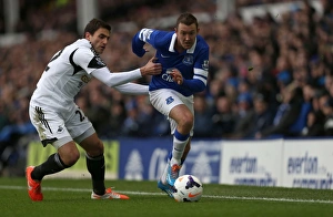 Everton 3 V Swansea City 2 : Goodison Park : 22-03-2014 Prints: Thrilling Showdown: McGeady vs Canas - Everton's 3-2 Victory over Swansea City (March 22)