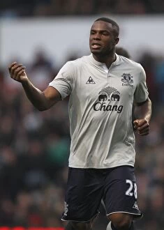 Images Dated 14th January 2012: Thrilling Victor Anichebe Goal: Everton's Victory at Aston Villa (Barclays Premier League)