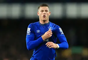 Everton V Queens Park Rangers - Goodison Park Prints: Thunderbolt: Ross Barkley's Epic Opening Goal for Everton vs. Queens Park Rangers